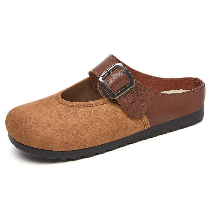 Femme Stilfulde Slip-On Spænde Træsko Stilla