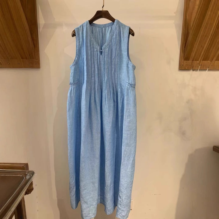 Femme Loungewear Plisse Maxi Kjole Stilla