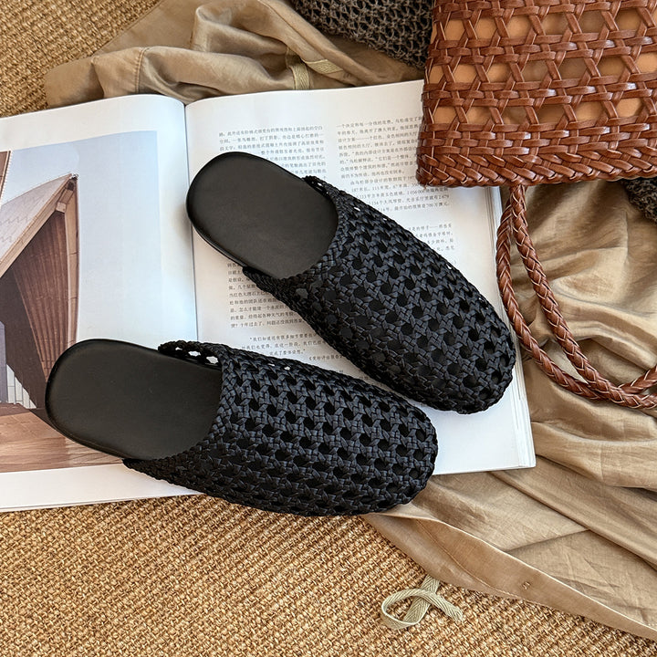 Femme Vævet Slip-On Mules Stilla