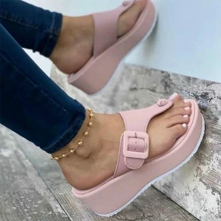 Dame mode Plateau-sandaler med justerbar rem Stilla