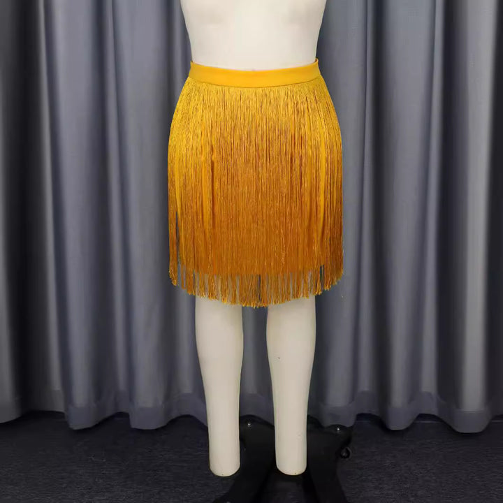 Dame fringed skirt with volumetric mobility Skovae