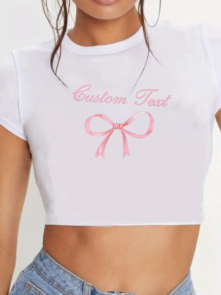 Dame Crop-Top med innovativt edderkopp-net design Skovae