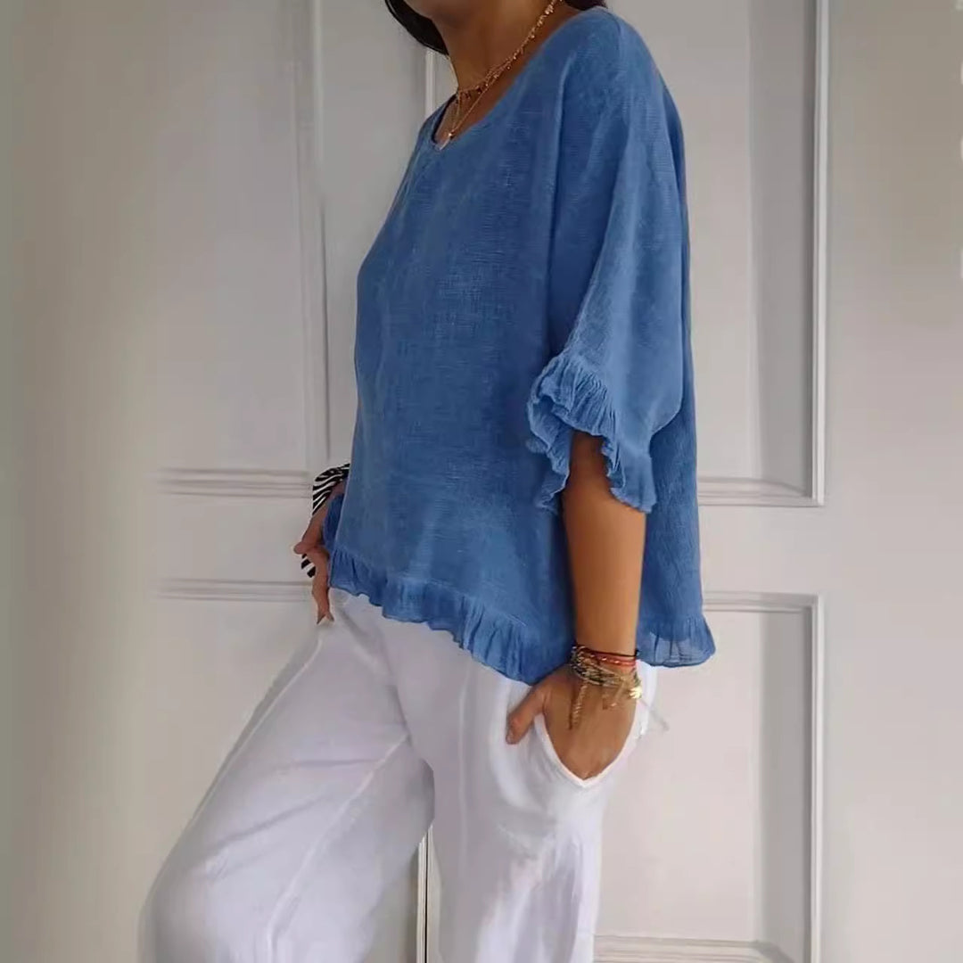 Dame Casual Oversize Shirt Stilla