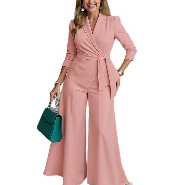 Kvinders elegante jumpsuit med skræddersyet snit og knyttet design Stilla