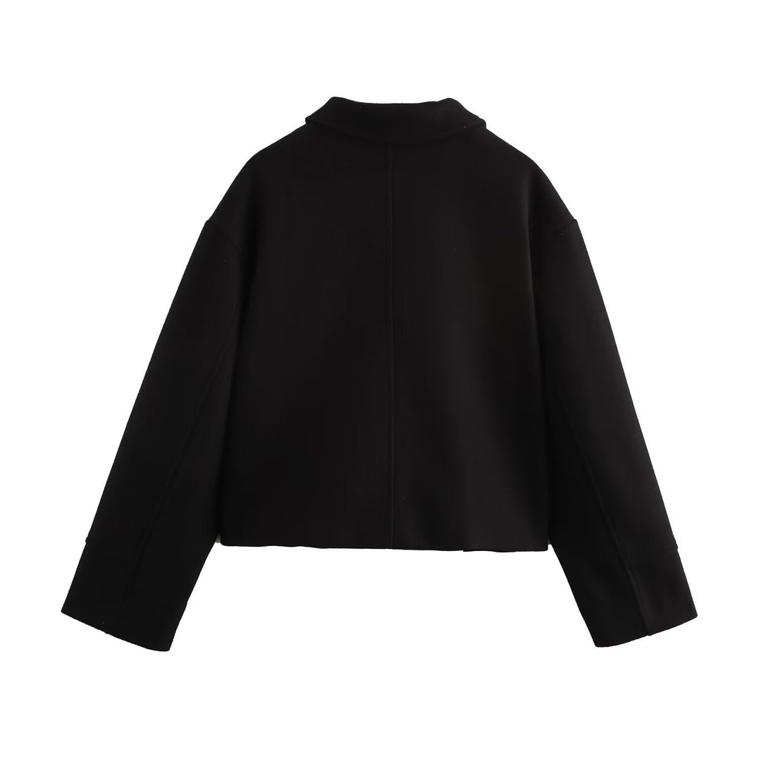 Femme Cropped Button-Down Utility Jakke Stilla