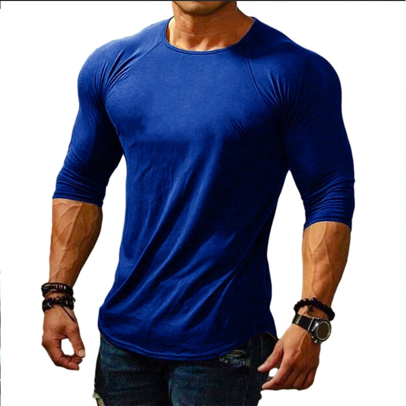Herrer sporty langærmet skjorte i raglan-stil med funktionelt design Stilla