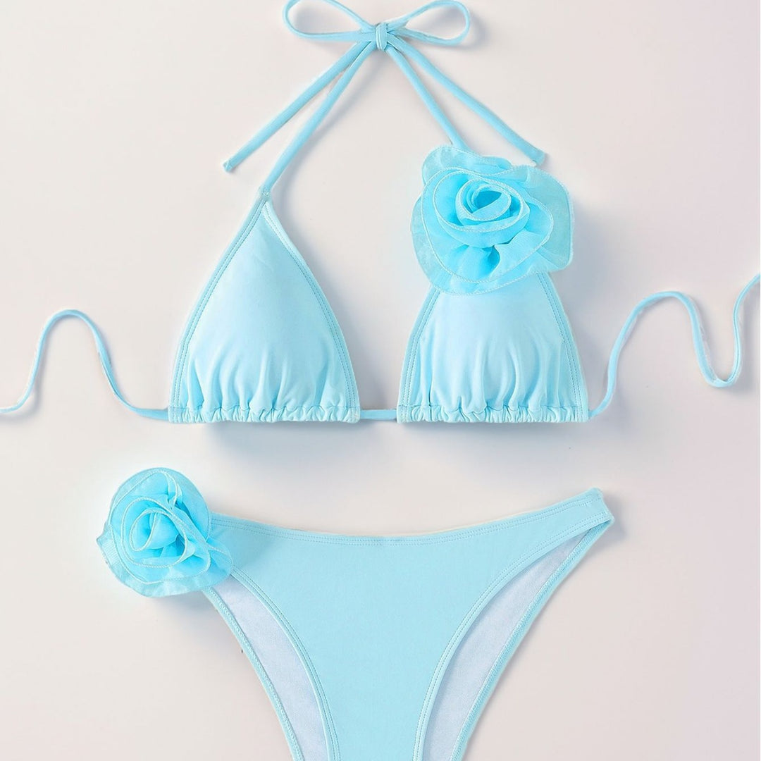 Dame bikini med blomstret design Skovae