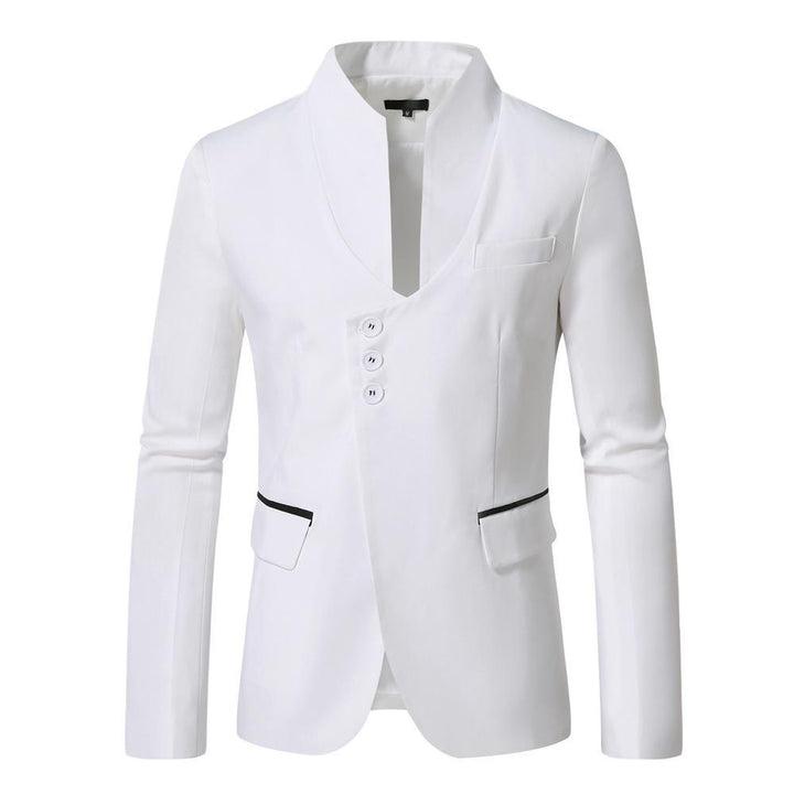 Damer Moderne Tætsiddende Blazer med Unikt Knapdesign Stilla