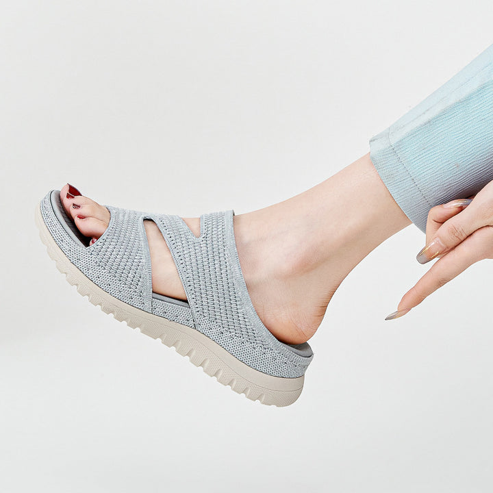 Dame Komfort-sandaler med åndbart overmateriale og fleksibel sål Stilla
