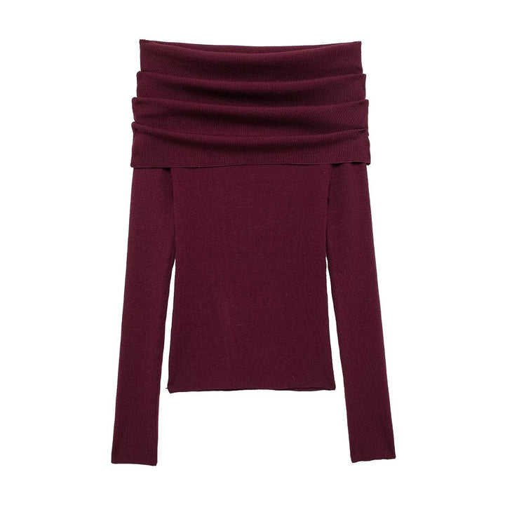 Femme Off-Shoulder Ribstrik top Stilla