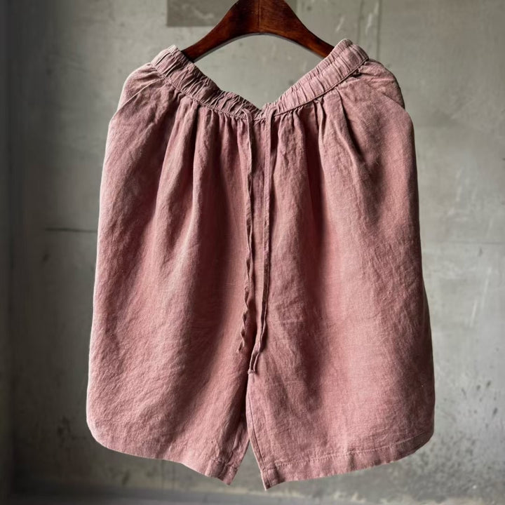 Femme Afslappet Pasform Linned Shorts Stilla