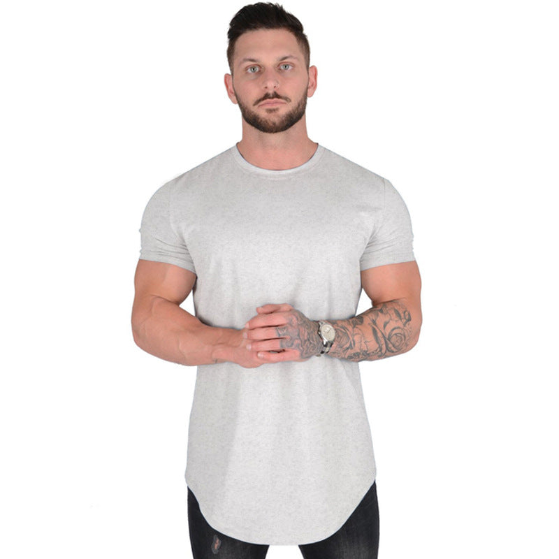 Herre moderisk T-shirt med forlænget snit Stilla