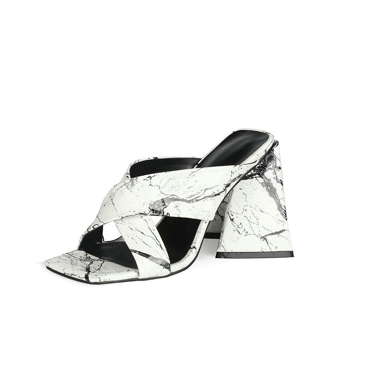 Femme Open-Toe Block-Hælsandal Stilla