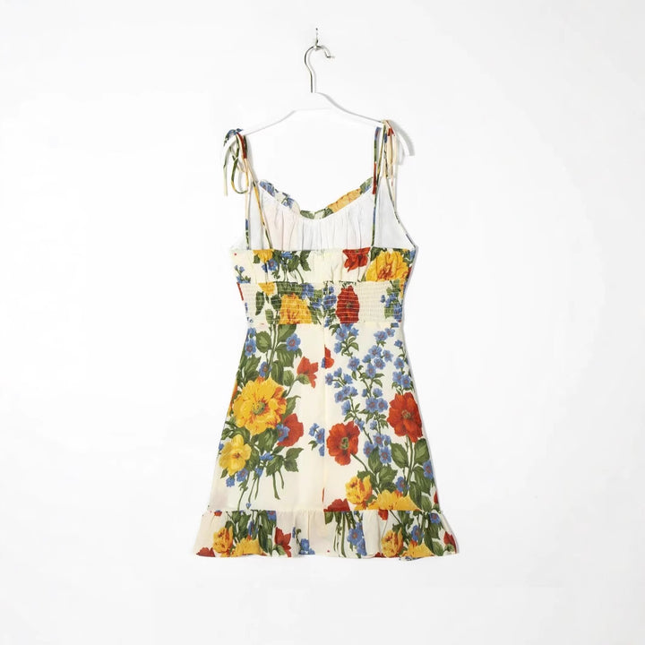 Dame blomsterdesign sommerkjole Stilla