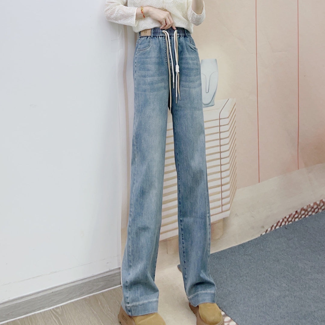 Dame Løst skåret jeans med elastisk talje og lige ben Stilla