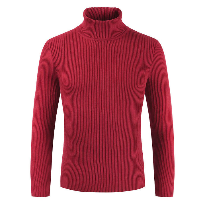 Dame rullekrave sweater med fint ribdesign og tætsiddende pasform Stilla