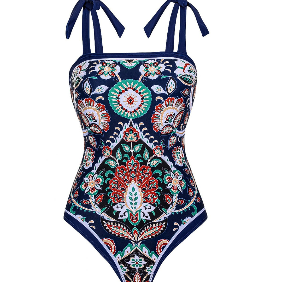 Dame Tankini-sæt med drømmende paisley-mønster Skovae