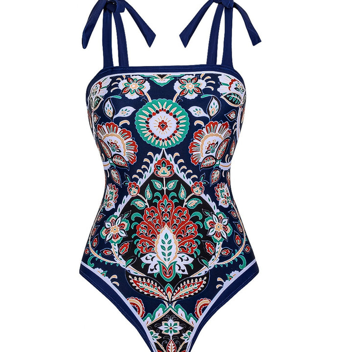 Dame Tankini-sæt med drømmende paisley-mønster Skovae