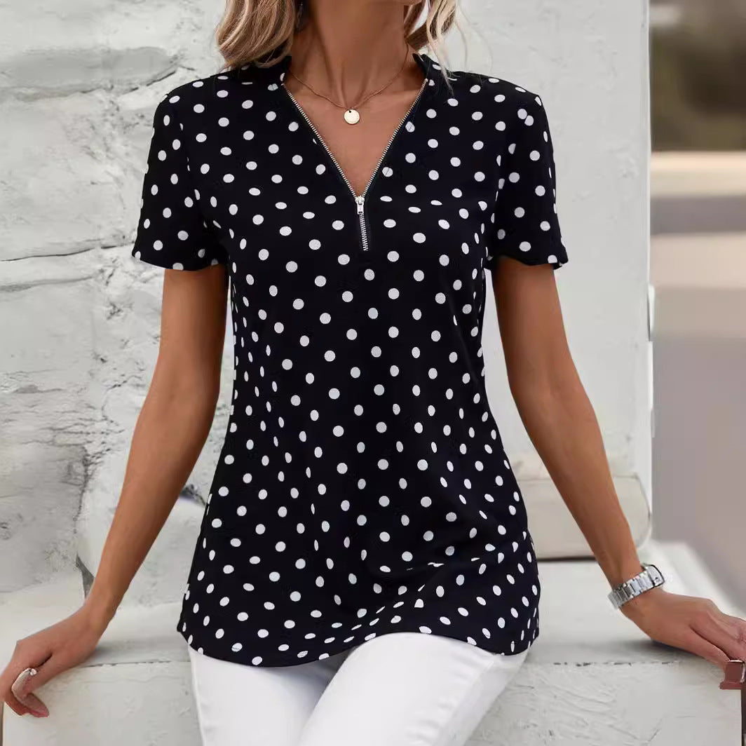 Dame Prikket Zip-Up Top Stilla