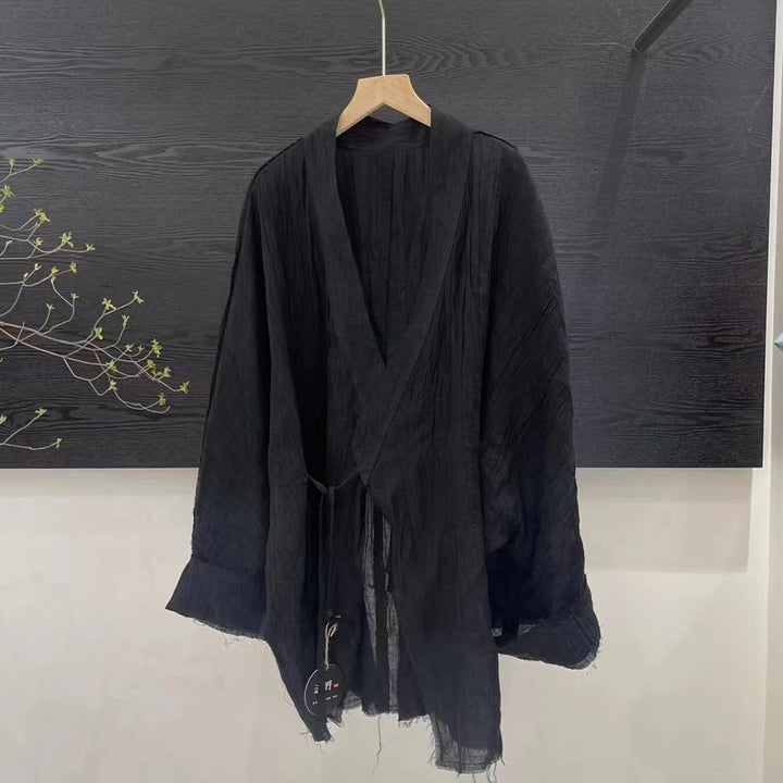 Femme Relaxed Fit Crinkle Kimono Jakke Stilla