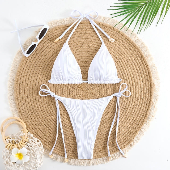 Dame Bikini-sæt i elegant ribdesign Stilla