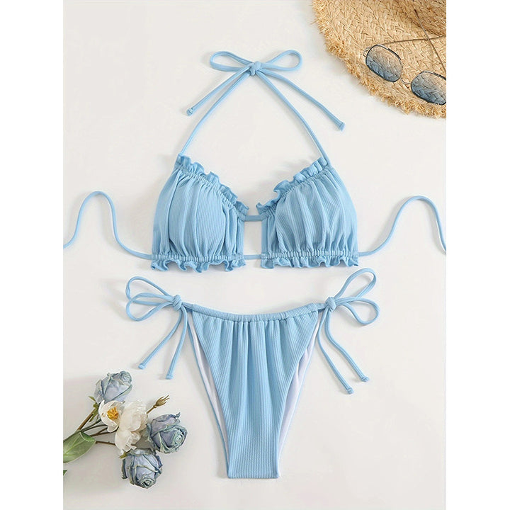 Dame Volant Dobbeltstrop Bikini Sæt Stilla
