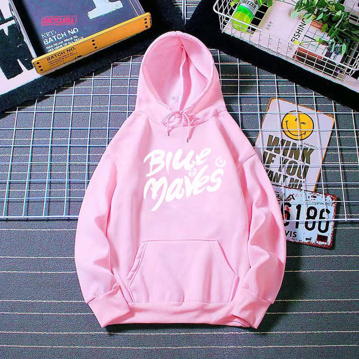 Kvinders hoodie med iøjnefaldende print Skovae