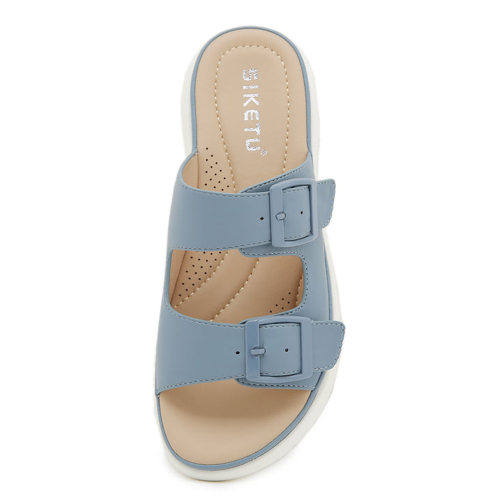 Dame komfortable sandaler med dobbelte stropper Stilla