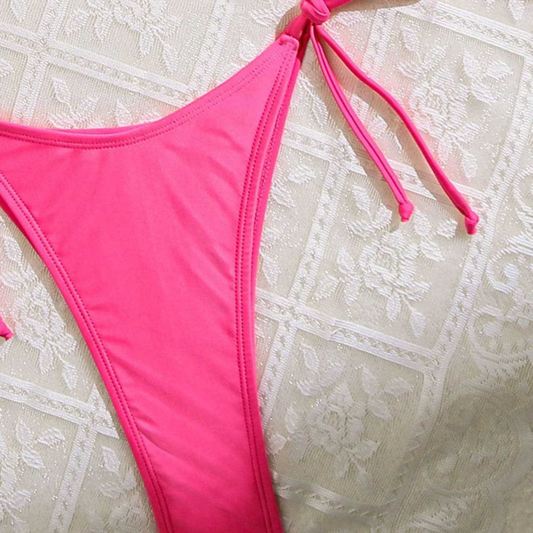 Dame Floral dekoreret Triangel-Bikini Skovae