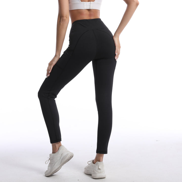 Dame Figurnær Sportleggings med høj talje og Cross-design Stilla