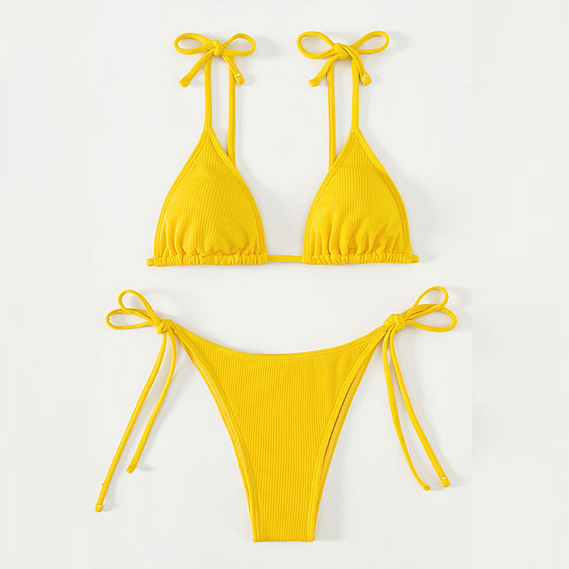 Dame Triangel-Bikini med raffinerede stropper Skovae