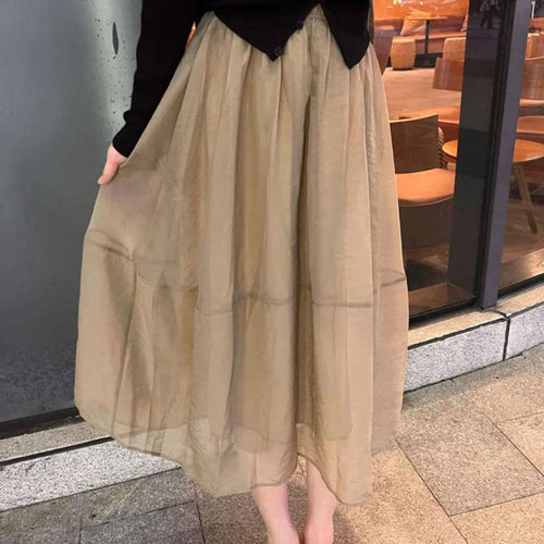 Dame Elegant flydende Maxiskørt Stilla
