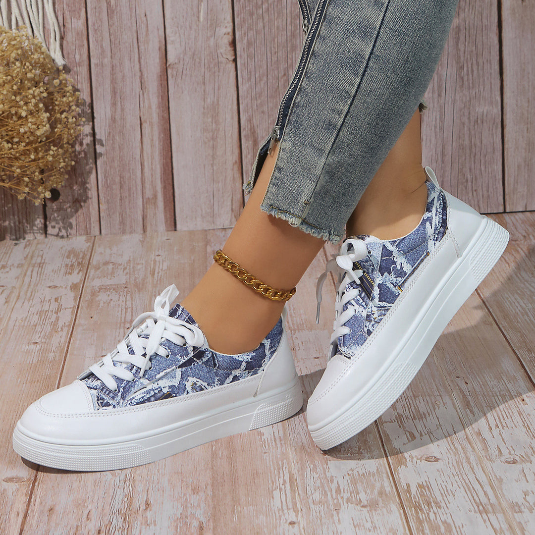 Femme Grafiktryk Fritid Sneakers Stilla