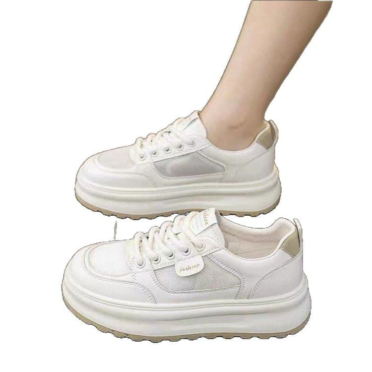 Dame Plateau sneakers med åndbart mesh-overflade og skridsikker sål Stilla