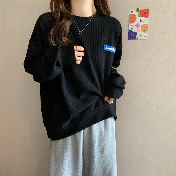 Femme Cozy Tekstureret Pullover Sweatshirt Stilla