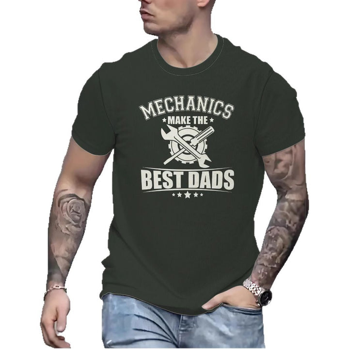 Herre T-shirt med kreativ mekaniker-motiv og høj kvalitets bomuldsstof Stilla