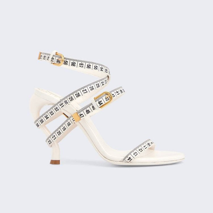 Femme Statement Stiletto-hæle med målebånd-detalje Stilla