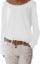 Dame afslappet Off-Shoulder top i let stof med bred pasform Stilla