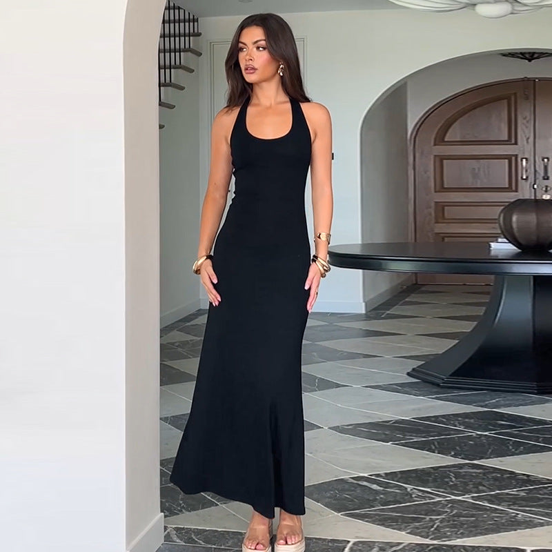 Dame Elegant Maxi Slip Kjole Stilla