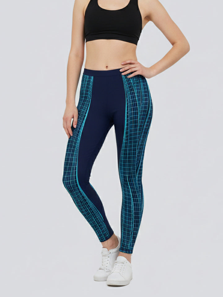 Dame sportleggings med stilrent stjernedesign og høj talje Skovae
