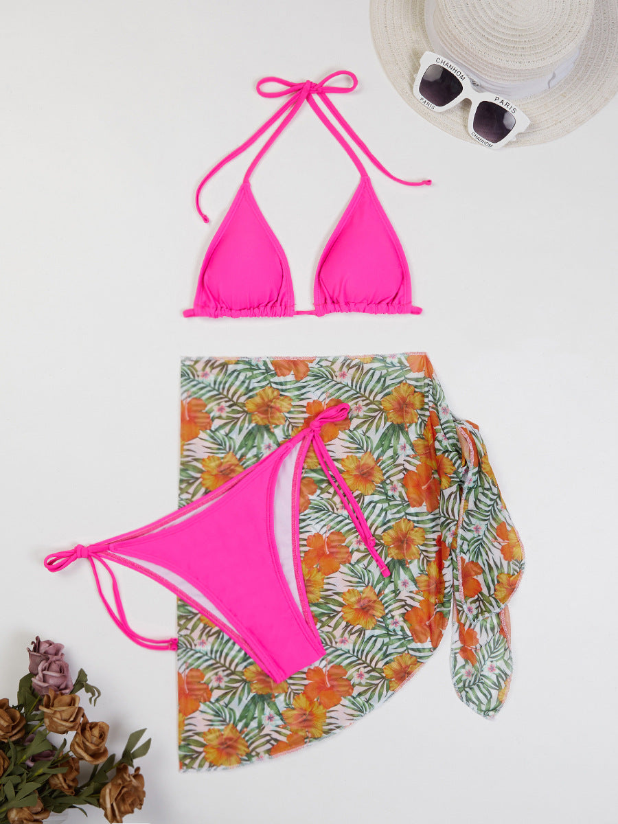 Dame To-delt Badeshorts-sæt med Floralprint og justerbare bindebånd Stilla