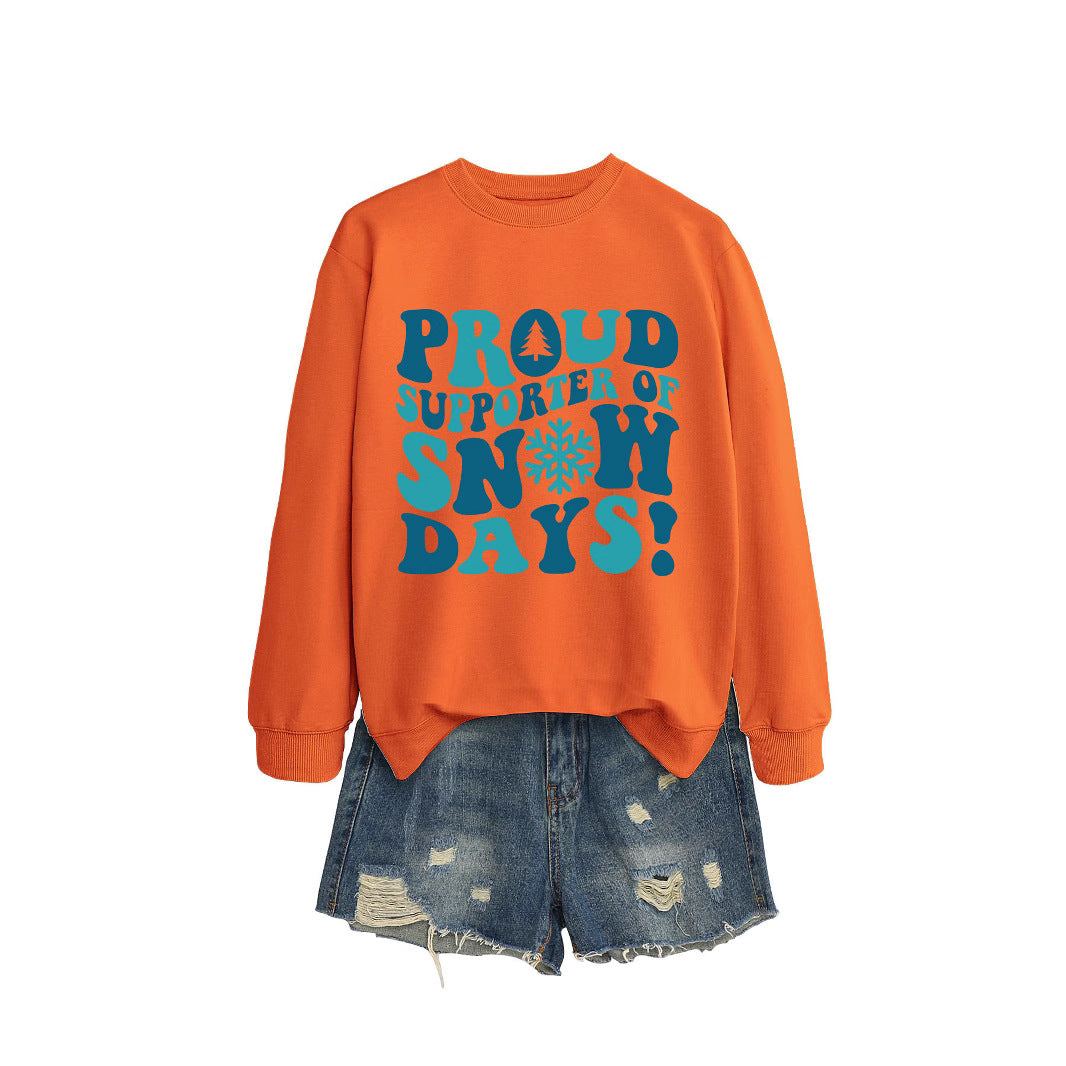 Kvinders sweatshirt med kreativt print og afslappet snit Stilla
