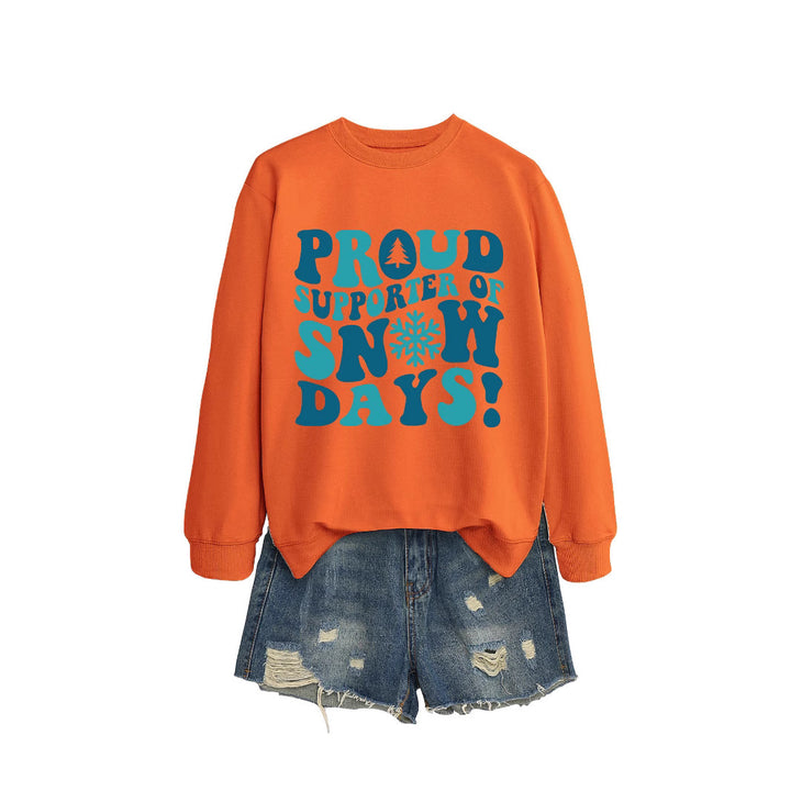 Kvinders sweatshirt med kreativt print og afslappet snit Stilla