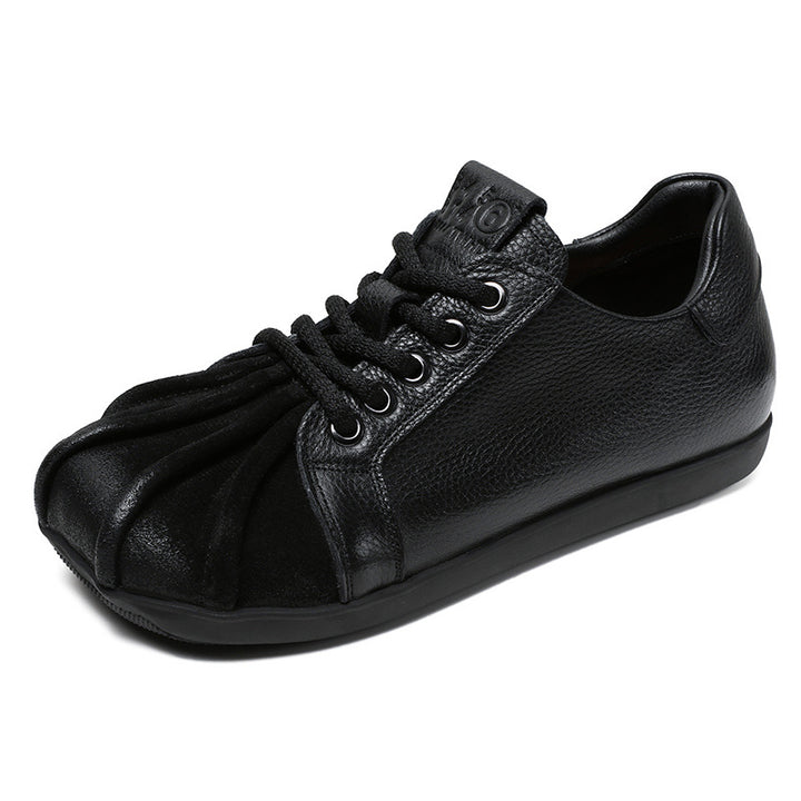 Herrer Fritid Læder Sneakers med unikt Foldsdesign Stilla