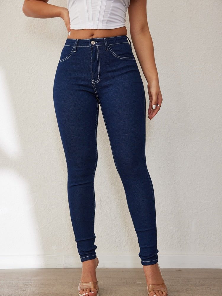 Kvinder Høj Talje Skinny Jeans med en kropsnær pasform Stilla