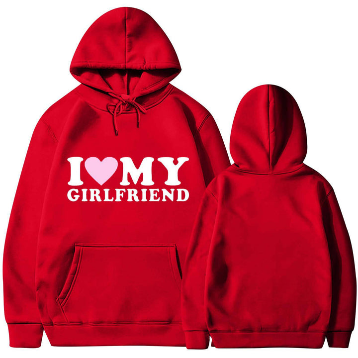 Kvinders afslappede hoodie med hjertegrafik Skovae