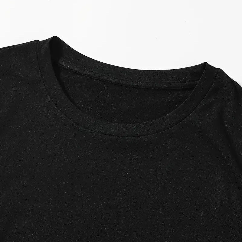Damer afslappet T-shirt med iøjnefaldende statement-design Stilla