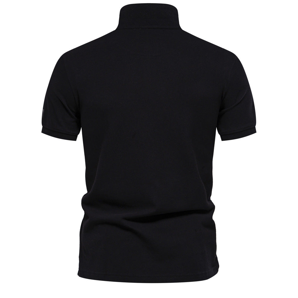 Herre Poloshirt med sportsligt designelement og moderigtigt krave Stilla