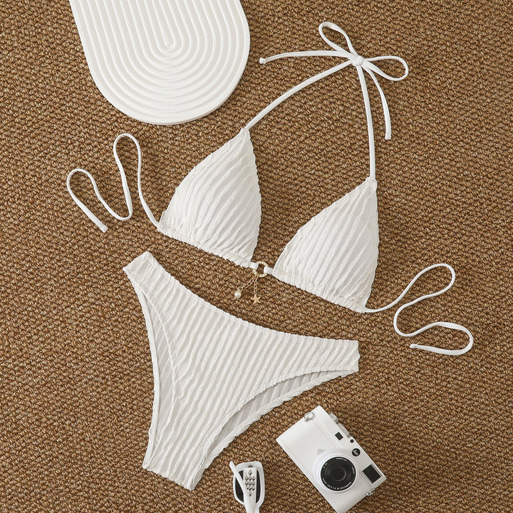 Damer Triangel-Bikini med struktureret design Skovae