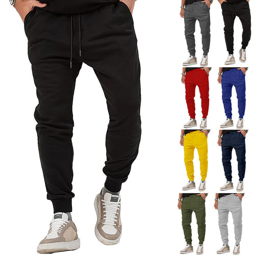 Herrer nan Urban-joggingbukser med lav skridtlængde elastisk snor og ribbede mansjetter Skovae